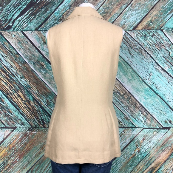 DW36 - HAROLD'S| Tan Zipper Vest - 6 - Picture 4 of 6